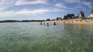 Longe côte, plage du Trez, Bénodet, bretagne, finistère sud